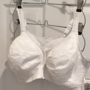 Playtex front closure wireless bra white 46DD$8